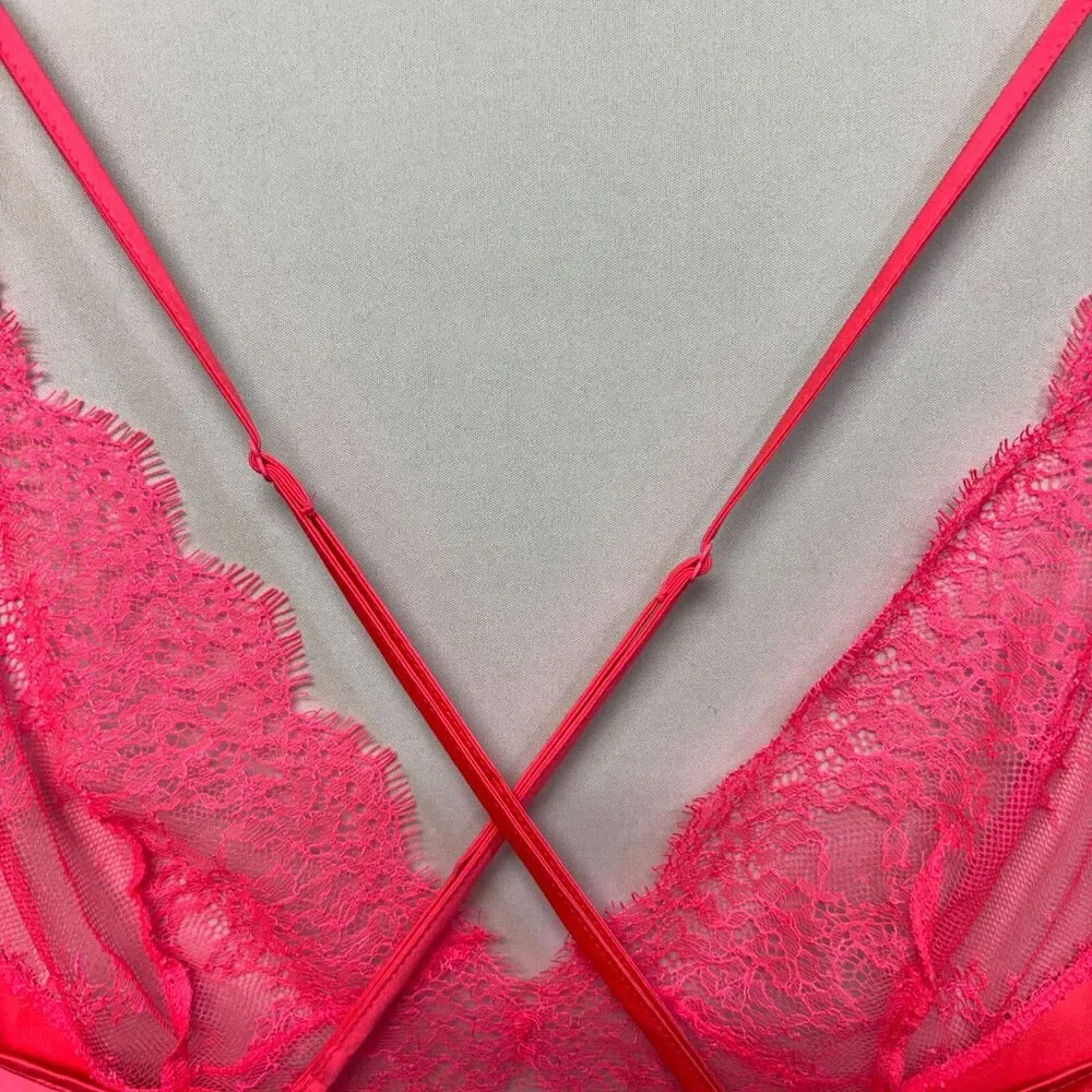 Victoria's Secret Women Babydoll Lace Slip Dress Size Small Lingerie M298 -19